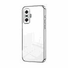 For Xiaomi Redmi K50 Gaming / Poco F4 GT Transparent Plating Fine Hole Phone Case(Silver) - 1