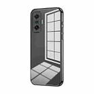 For Xiaomi Redmi K50 Gaming / Poco F4 GT Transparent Plating Fine Hole Phone Case(Black) - 1