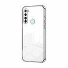 For Xiaomi Redmi Note 8 / Note 8 2021 Transparent Plating Fine Hole Phone Case(Silver) - 1