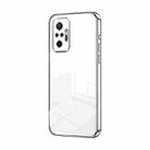 For Xiaomi Redmi Note 10 Pro/10 Pro Max Transparent Plating Fine Hole Phone Case(Silver) - 1