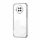 For Xiaomi Redmi Note 9 Pro 5G/Mi 10T Lite Transparent Plating Fine Hole Phone Case(Silver) - 1