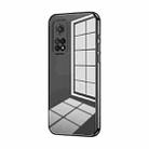 For Xiaomi Redmi K30S / Mi 10T Pro 5G Transparent Plating Fine Hole Phone Case(Black) - 1