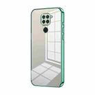 For Xiaomi Redmi Note 9 / 10X 4G Transparent Plating Fine Hole Phone Case(Green) - 1