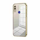 For Xiaomi Redmi Note 7 / Note 7 Pro Transparent Plating Fine Hole Phone Case(Gold) - 1