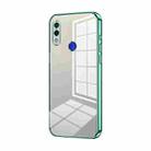 For Xiaomi Redmi Note 7 / Note 7 Pro Transparent Plating Fine Hole Phone Case(Green) - 1