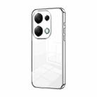 For Xiaomi Redmi Note 13 Pro 4G Transparent Plating Fine Hole Phone Case(Silver) - 1