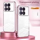 For Xiaomi Redmi K70 Ultra Transparent Plating Fine Hole Phone Case(Pink) - 2