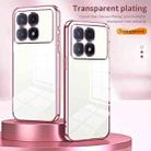 For Xiaomi Redmi K70 Ultra Transparent Plating Fine Hole Phone Case(Gold) - 2