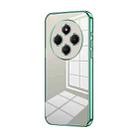 For Xiaomi Redmi 14R Transparent Plating Fine Hole Phone Case(Green) - 1