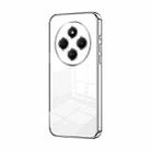 For Xiaomi Redmi 14R Transparent Plating Fine Hole Phone Case(Silver) - 1