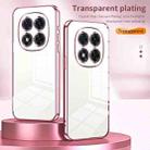 For Xiaomi Redmi Note 14 Pro 5G Transparent Plating Fine Hole Phone Case(Pink) - 2