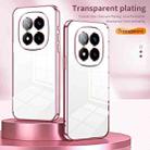 For Xiaomi Redmi Note 14 Pro+ 5G Transparent Plating Fine Hole Phone Case(Blue) - 2