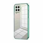 For Samsung Galaxy M53 5G Transparent Plating Fine Hole Phone Case(Green) - 1