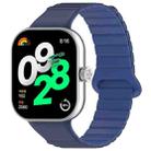 For Xiaomi Mi Band 8 Pro / Redmi Watch 4 Two Color Magnetic Silicone Watch Band(Navy Blue Dark Blue) - 1