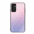 For Samsung Galaxy A25 5G Colorful Painted Glass Phone Case(Purple Sky) - 1