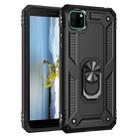 For Huawei Y5p Shockproof TPU + PC Protective Case with 360 Degree Rotating Holder(Black) - 1