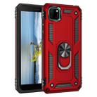 For Huawei Y5p Shockproof TPU + PC Protective Case with 360 Degree Rotating Holder(Red) - 1