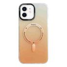 For iPhone 11 Gradient IMD PC Hybrid TPU MagSafe Phone Case(Orange) - 1