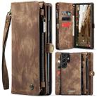 For Samsung Galaxy S24 Ultra 5G CaseMe 008 Detachable Multifunctional Leather Phone Case(Brown) - 1