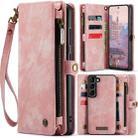 For Samsung Galaxy S24+ 5G CaseMe 008 Detachable Multifunctional Leather Phone Case(Pink) - 1