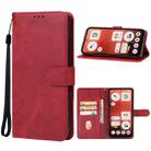 For Nothing CMF Phone 1 Leather Phone Case(Red) - 1