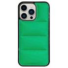 For iPhone 12 Pro Max Big Hole Eiderdown Airbag Phone Case(Green) - 1