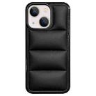 For iPhone 13 Big Hole Eiderdown Airbag Phone Case(Black) - 1