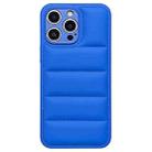 For iPhone 13 Pro Fine Hole Eiderdown Airbag Phone Case(Blue) - 1