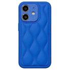 For iPhone 11 Fine Hole 8-shaped Texture Eiderdown Airbag Phone Case(Blue) - 1