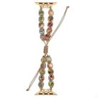 For Apple Watch Series 5 40mm Heart Stones Drawstring Chain Watch Band(Colorful) - 1