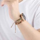 For Apple Watch Series 5 40mm Heart Stones Drawstring Chain Watch Band(Colorful) - 3