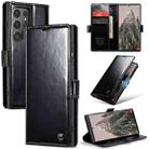 For Samsung Galaxy S24 Ultra 5G CaseMe-003 PU + PC Business Style Crazy Horse Texture Leather Phone Case(Black) - 1