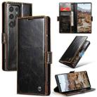 For Samsung Galaxy S24 Ultra 5G CaseMe 003 Crazy Horse Texture Flip Leather Phone Case(Coffee) - 1