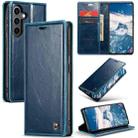 For Samsung Galaxy S24+ 5G CaseMe 003 Crazy Horse Texture Flip Leather Phone Case(Blue Green) - 1