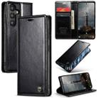 For Samsung Galaxy A55 5G CaseMe 003 Crazy Horse Texture Flip Leather Phone Case(Black) - 1