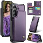 For Samsung Galaxy S24+ 5G CaseMe C22 PC+TPU Business Style RFID Anti-theft Leather Phone Case(Purple) - 1