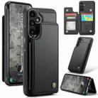 For Samsung Galaxy A35 5G CaseMe C22 PC+TPU Business Style RFID Anti-theft Leather Phone Case(Black) - 1