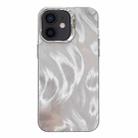For iPhone 11 Color Silver IMD Feather Pattern Shockproof Phone Case - 1