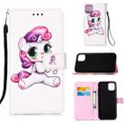 For iPhone 12 mini Painted Flat Texture Leather Case with Lanyard & Card Slot & Wallet & Holder(Playful Pony) - 1