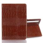 For Samsung Galaxy Tab S9 FE Crocodile Texture Leather Tablet Case(Brown) - 1
