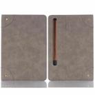 For Samsung Galaxy Tab S9 FE Retro Book Leather Tablet Case(Grey) - 1