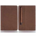 For Samsung Galaxy Tab S9 Retro Book Leather Tablet Case(Dark Brown) - 1