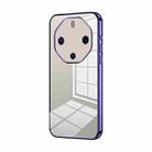 For Huawei Mate 60 RS Ultimate Transparent Plating Fine Hole Phone Case(Purple) - 1