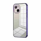 For Huawei Maimang A20 Transparent Plating Fine Hole Phone Case(Purple) - 1