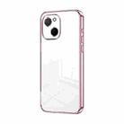 For Huawei Maimang A20 Transparent Plating Fine Hole Phone Case(Pink) - 1