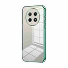 For Huawei Enjoy 60X / nova Y91 Transparent Plating Fine Hole Phone Case(Green) - 1