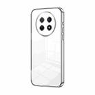 For Huawei Enjoy 60X / nova Y91 Transparent Plating Fine Hole Phone Case(Silver) - 1