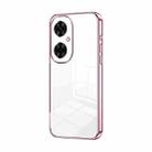 For Huawei Maimang 20 / nova 11i Transparent Plating Fine Hole Phone Case(Pink) - 1