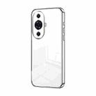 For Huawei nova 11 Pro / 11 Ultra Transparent Plating Fine Hole Phone Case(Silver) - 1