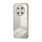 For Huawei nova Y90 / Enjoy 50 Pro Transparent Plating Fine Hole Phone Case(Gold) - 1